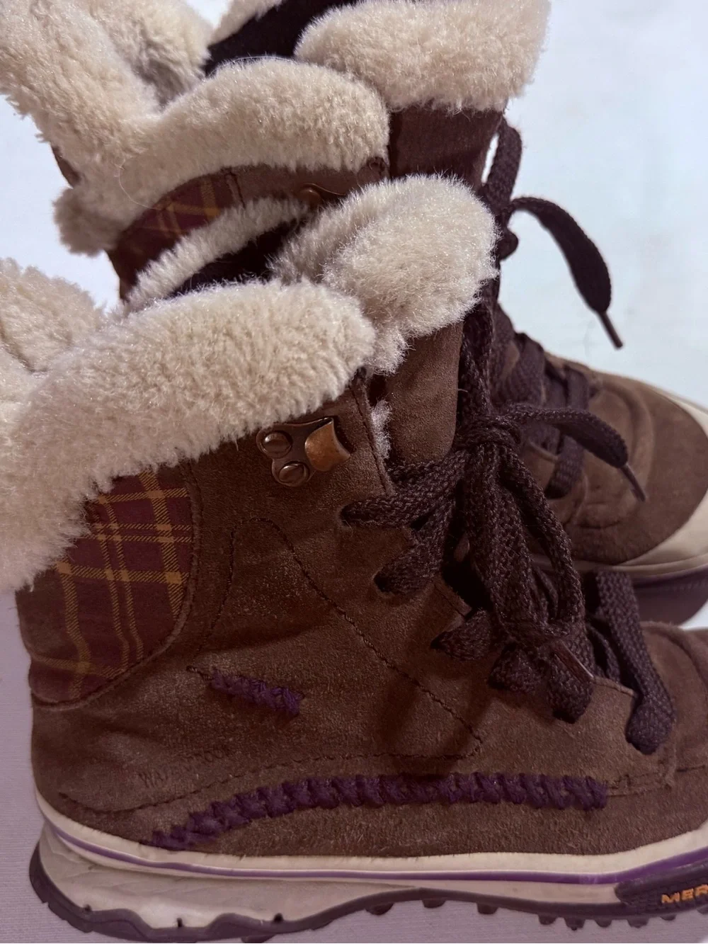 Merrell Pixie Lace Waterproof Bracken Walking Boots Size-6